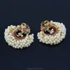 3 Paren Bollywood Etnische Bruids Bride Kundan Oorbellen Pauw Parels Jhumka Jhumki Indian Drop Earrings Mode N30 20 Dropship B1205