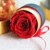 Rosa eterna quente em caixa preservada flores de rosa reais com caixa conjunto romântico presentes do dia dos namorados o melhor presente do dia das mães melhor qualidade