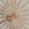 Classical White Bamboo Papers Umbrella Craft Oiled Paper Umbrellas DIY Creative Blank Painting Bride Wedding Parasol1049867