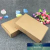 12 pièces/lot boîte-cadeau en carton brun, emballage blanc carton de papier kraft papier fait main emballage de savon artisanat pliant