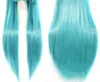 Long Wig Sky Blue Smooth With Wick 80 CM, Cosplay