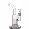 MOBIUS GLAS BONG DAB RIGS Doppelmatrix Perc Schwere Basis Glas Wasser Bong Ash Catcher Wasserhaare 18 mm Gelenke 9 Zoll groß