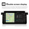 2din Android 9.1 GPS-navigering Car Radio Wifi Player för BMW E46 2din Dubbelskärm Bluetooth Multimedia Support Carplay