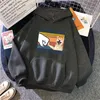 最高の芝犬のパパは史上プリントパーカー男性カジュアル原宿ストリートウェアフード付き秋冬フリーススウェットファッションアニメ服H1227