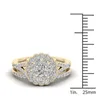 Natural branco 2,5 s diamond jóias 14k anel de ouro para mulheres Forma de flor do vintage bizuteria pedras preciosas anilhas de ring1