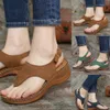 Women Sandals Clip Toe Vintage Flat Shoes Woman Casual Female Beach Sandals Fashion Ladies Summer Sandalias