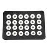 Novo bot￣o Snap Button Exibir j￳ias 24pcs 18mm 12mm Snap Buuton Black Genuine Leather Exhla Jllkvp