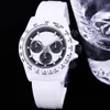 TW Automatyczne mechaniczne rozmiar zegarku 40x13 5 z 7750 ruchem szafirowym szklanym lustrem ceramicznym obudowy Pierścień Disc Fluororubber Materiał S255E