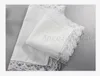 25 cm en dentelle blanche Gaming mince 100 coton serviette femme de mariage cadeau de fête de fête de tissu bricolage bricolage pain blanc mouchoir4614208