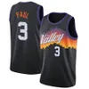 Men's Kevin Durant Basketball Jersey Phoenixs Sun Chris Paul Steve Nash Charles Barkley DeAndre Ayton PHX 2023/24 Fast Break Shirt