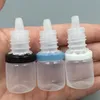 Small 3ml 5ml PE Softy Plastic Squeeze Bottle for Eye Drops Ear Drops Water Translucence Plastic Pharmaceutical Liquid Bottle with Eye dropper Freeship