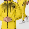 Hommes survêtement ensemble décontracté printemps automne veste fermeture éclair sweat nouveau en 2022 course costume marque vêtements