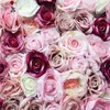 SPR nouveau design 10 pièces/lot | Mur de fleurs 3D de haute qualité, arrière-plan pour occasions de mariage, roses artificielles, arrangements de chemin de table