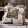 Couvertures Double Épaissir Chaud Coral Fleece Blanket Agneau Flanelle Quilt Sheet Winter Blanket1