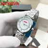 Qualità di fabbrica Montre De Luxe Diamonds Circle Quartz Orologi al quarzo completa in acciaio inox 32mm Donne Classic WristWatches Reloj de Lujo