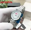 orologi al quarzo cerchio di diamanti di qualità di fabbrica montre de luxe acciaio inossidabile pieno 32MM orologi da polso classici da donna reloj de lujo