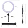 10 inch Diameter 25cm Live Fill Light Desktop Tripod White Light Dimmable USB Connection powered LED Vanity lighting