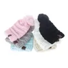 Kinderen gebreide mutsen Kinderen Chunky Skull Caps Winter Kabel Knit Slouchy Haak Hoeden Outdoor Warm Cap 11 Kleuren 50 Stks