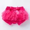 Baby Skirt Ruffles Chiffon Bloomer Tutu Shorts Infant Cotton Bow PP Shorts Kids Lovely Skirt Diaper Cover Underwear Skirts BY1642