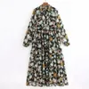 Женское цветочное платье шифоновое материал весна 2020 г. Новая мода спагетти ремешок с двумя кусочками