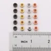 Micro pavé Rondelle or/argent/noir entretoises en laiton CZ breloques perles pour bijoux à bricoler soi-même fabrication artisanale 6*4MM