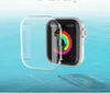 Transparent Clear PC Full Cover Case dla Appple Watch Iwatch Series SE 6 5 4 3 2 44mm 40mm 42mm 38mm Front Coverte 1000 sztuk / partia