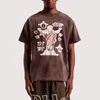 Men Brown T Shirt Short sleeve T-Shirts Vintage Saint Printed Men's Womens Tee Size M-XXL275R