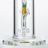 Heady Glass Bongs 과일 모양의 물 담뱃대 샤워 헤드 Perc 물 파이프 DAB 오일 장비 Peach 노란색 파인애플 모양 그릇 DHL20092 스트레이트 타입
