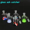 pipas de agua Glass Bong Ash Catchers 14 mm 18 mm de espesor Pyrex Bubbler Catcher 45 90 grados Ashcatcher Water Pipes