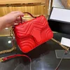 2021Hot Qualität Damen Mode Umhängetasche klassische kleine quadratische Tasche Damen Einkaufstasche Trend weiche Lederhandtasche mit Verpackungsbox