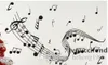 壁のステッカーミュージックシンボルパターン壁パスターDIYハンドペイント壁紙アートデコレーションステッカーデカールベッドルームハイQUALI1574372