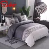Luxury Floral Printed Duvet Cover Simple King Size Bedding Set Comforter Bed Linen Single Queen Quilt Covers No Bed Sheet 2/ LJ201015