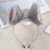 Acessórios de Cabelo Festa Club Bar Vestindo Decorar Headband Fur Pattern Pattern Cat Bell Clips Hoop Removível Hairpin Cosplay Costume1