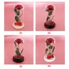 Rose Lasts Forever with Led Lights in Glass Dome Valentine's Day Wedding Anniversary Birthday Gifts Party Decoration CCA12644