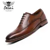 Desai Business Dress Shoes Men Echt lederen retro formele schoenen Gentleman trouwschoenen man mode oxfords eur maat 38-45 y200420