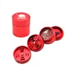 Honeypuff 4 pièces Grinder Aluminium ALLIAGE FUMER METAL HERB GRINDERS 53 mm Métal Tobac