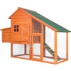 Amerikaanse voorraad Topmax Pet Rabbit Hutch Home Decor houten huis kip Coop voor kleine dieren (promotie voor Black Friday, Prijs duurt Un251o