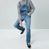 Nya mode män jeans overall high street rak denim jumpsuits hip hop män last bib byxor cowboy man jean dungarees290q