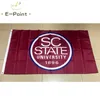 Drapeau des Bulldogs de l'État de Caroline du Sud de la NCAA 3 * 5 pieds (90 cm * 150 cm) Drapeaux en polyester Décoration de bannière volant drapeau de jardin de maison Cadeaux de fête