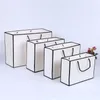 흰색 카드 크래프트 종이 가방 두꺼운 의류 선물 쇼핑 포장 파우치 의류 선물 종이 가방 핸들 EEF3568