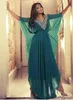 2021 caçador longo vestidos de baile meia manga cristais frios árabe dubai kaftan chiffon vestidos de noite mulheres abaya em dubai feitos sob encomenda