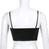 Dames Camis Sexy Faux Leer Tanks Top Spaghetti Strap PU Over-buste Corset Halter Boned Bustiers Crop Top