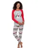ファミリークリスマスパジャマファミリーマッチングマザーマザーファーザーキッズ服セットクリスマン雪だるまを印刷したパジャマスリープウェアナイトイーYHM8633452