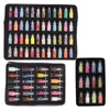 12 24 48 Şişeler Renkli Karışık Nail Art Sequins Glitter Tırnak Tozu Pigmentleri 3D Ultra-ince Sticker Gevreği Manikür Süslemeleri Set