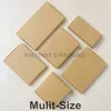 Hurtownia 50pcs Naturalny brązowy papier Kraft Cajas de Carton Opakowanie Mydło Ślubne Favors Candy Gift Box T200229