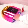 2022 96W Rechargeable Nail Lamp with Handle Cordless Gel Polish Manicure Light LED Lamp for Nails Wireless Nail UV LED Lamp 220107