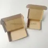 Hurtownia 50pcs Naturalny brązowy papier Kraft Cajas de Carton Opakowanie Mydło Ślubne Favors Candy Gift Box T200229