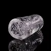 NXY Sex Masturbators Men Masturbator Crystal Transparent Clear Silicone Realistic Vagina for Man Male Products 220127