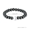 Nouveau blanc pierre chaîne perles bracelets bracelet magnétique hématite Bracelet pour femmes hommes PowerFashion bijoux volonté et cadeau de sable