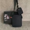 Luxe Designer Mens Lederen Tas Mode One Schouder Messenger Bags Rits Nylon Materiaal Aktetas Portemonnee Hoge Kwaliteit 112